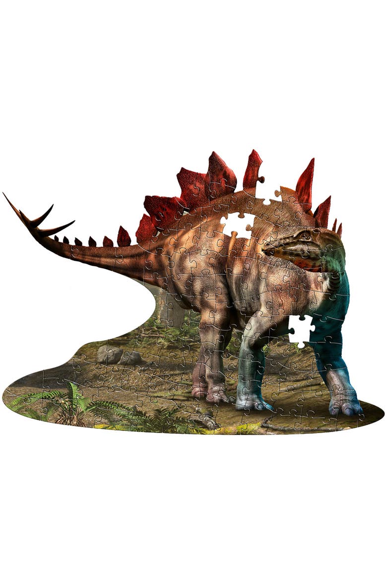 Stegosaurus 100 Piece Jigsaw Puzzle, Alternate, color, Multicolored