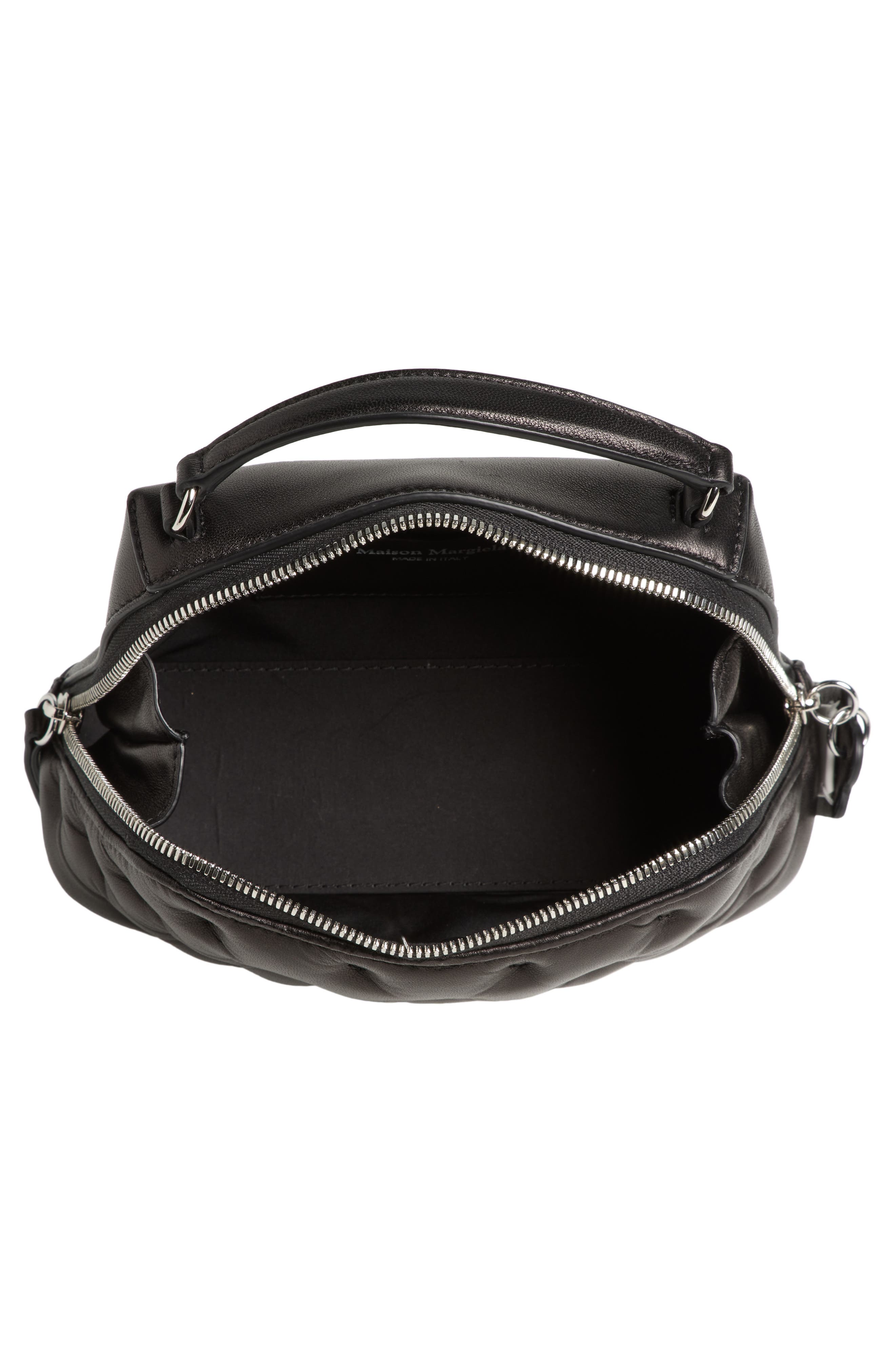 Maison Margiela Glam Slam Trapezoid Leather Top Handle Bag, Alternate, color, 