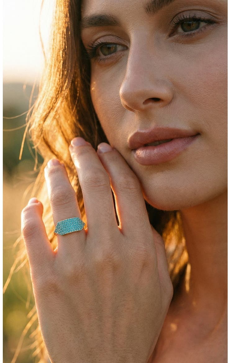 Id Ring, Alternate, color, Turquoise