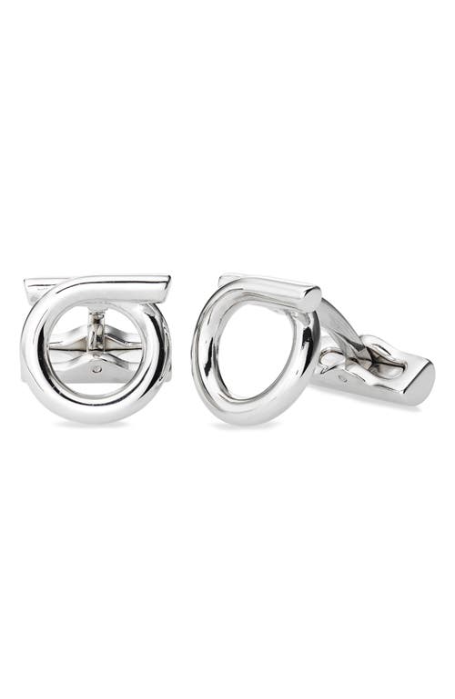 Ferragamo Gancini Cuff Links In Silver
