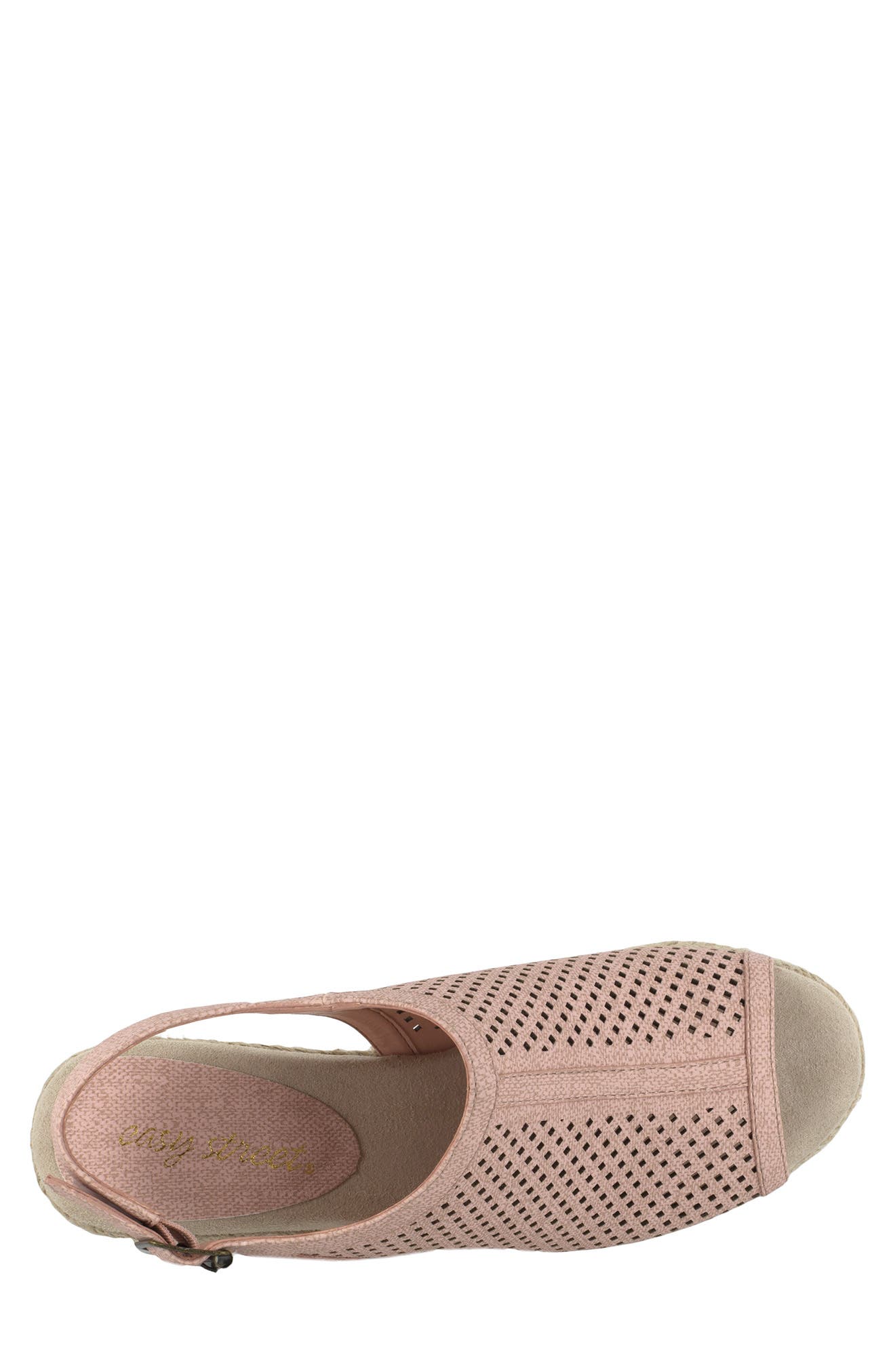 EASY STREET Stacy Espadrille Wedge Sandal, Alternate, color, Blush