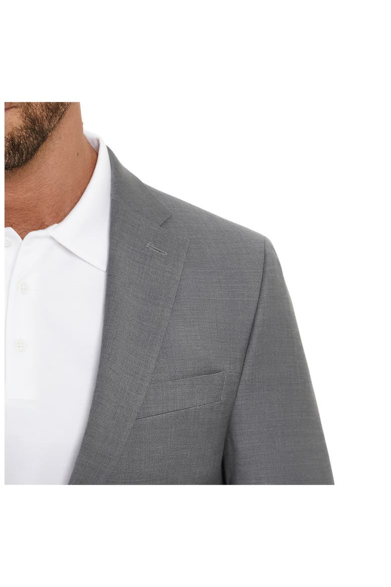 Tommy Sharkskin Two Button Notch Lapel Wool Blend Suit Separates Jacket, Alternate, color, GREY