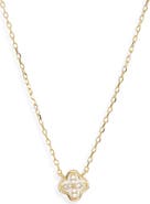 ARGENTO VIVO Cubic Zirconia Clover Pendant Necklace