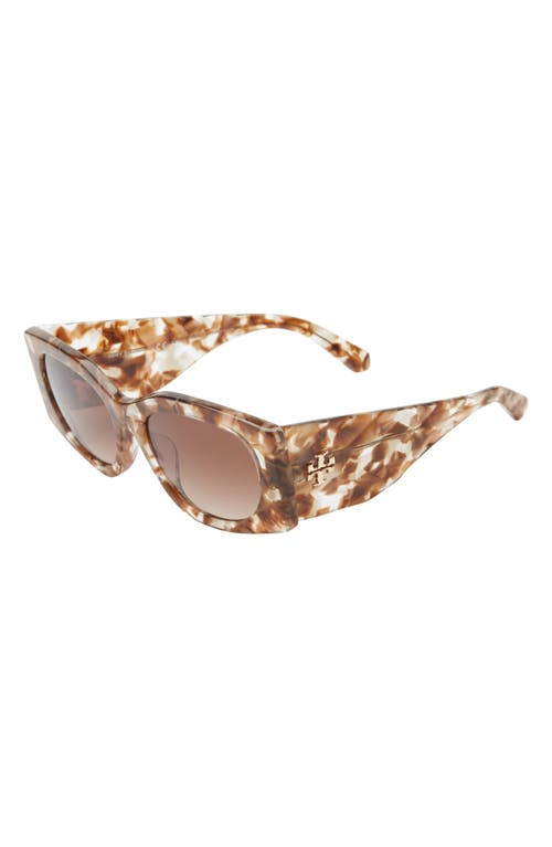 Tory Burch Kira 56mm Rectangular Sunglasses
