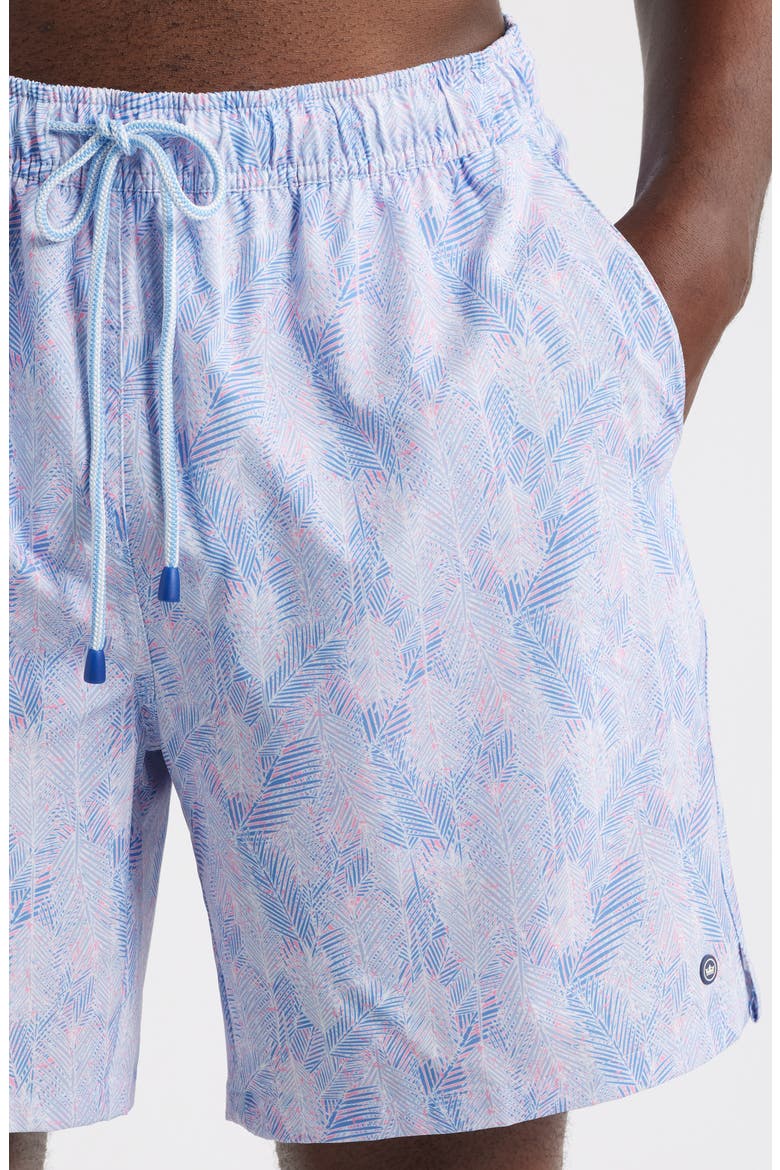 Sunset Palms Swim Trunks, Alternate, color, BERMUDA PINK