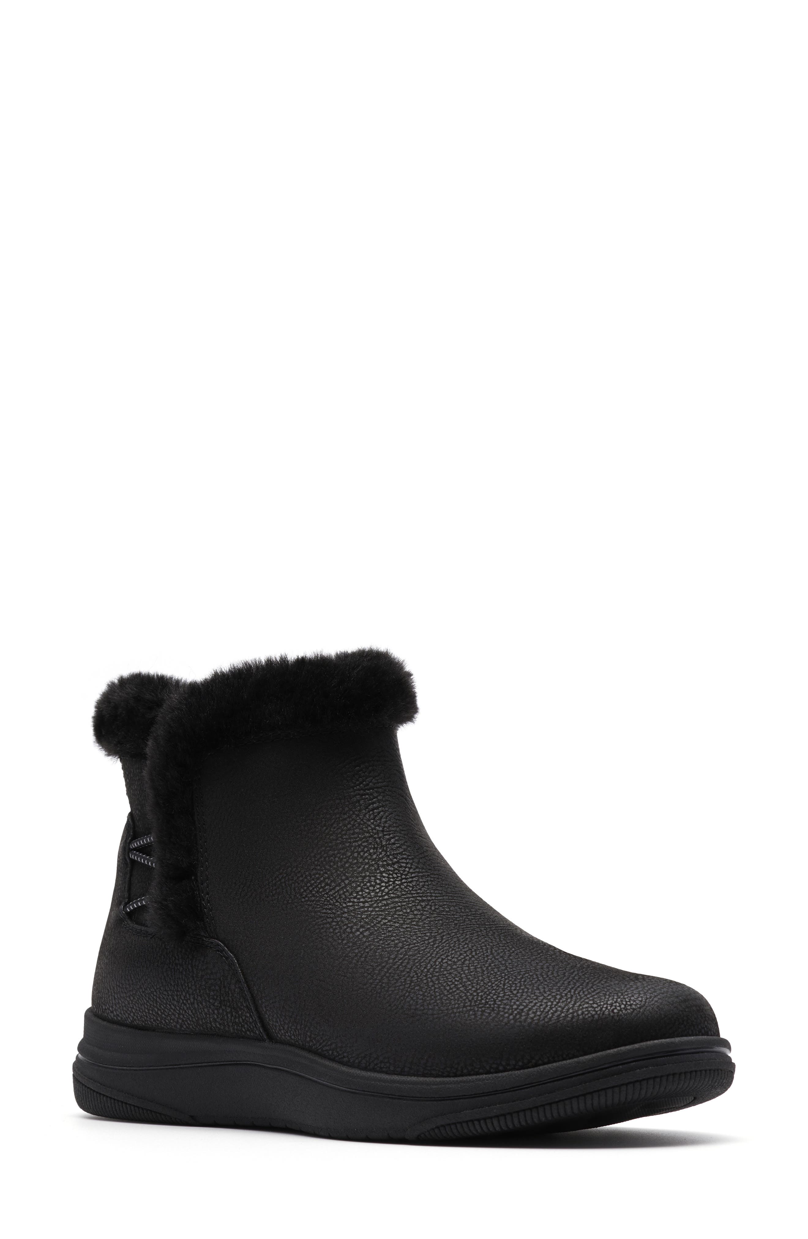 Clarks® Breeze Faux Fur Lined Boot - Wide Width Available