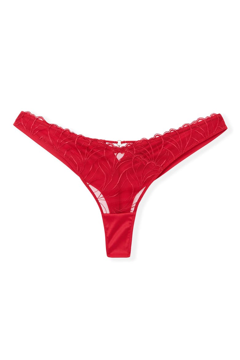Envolee Tanga Panties, Alternate, color, RED
