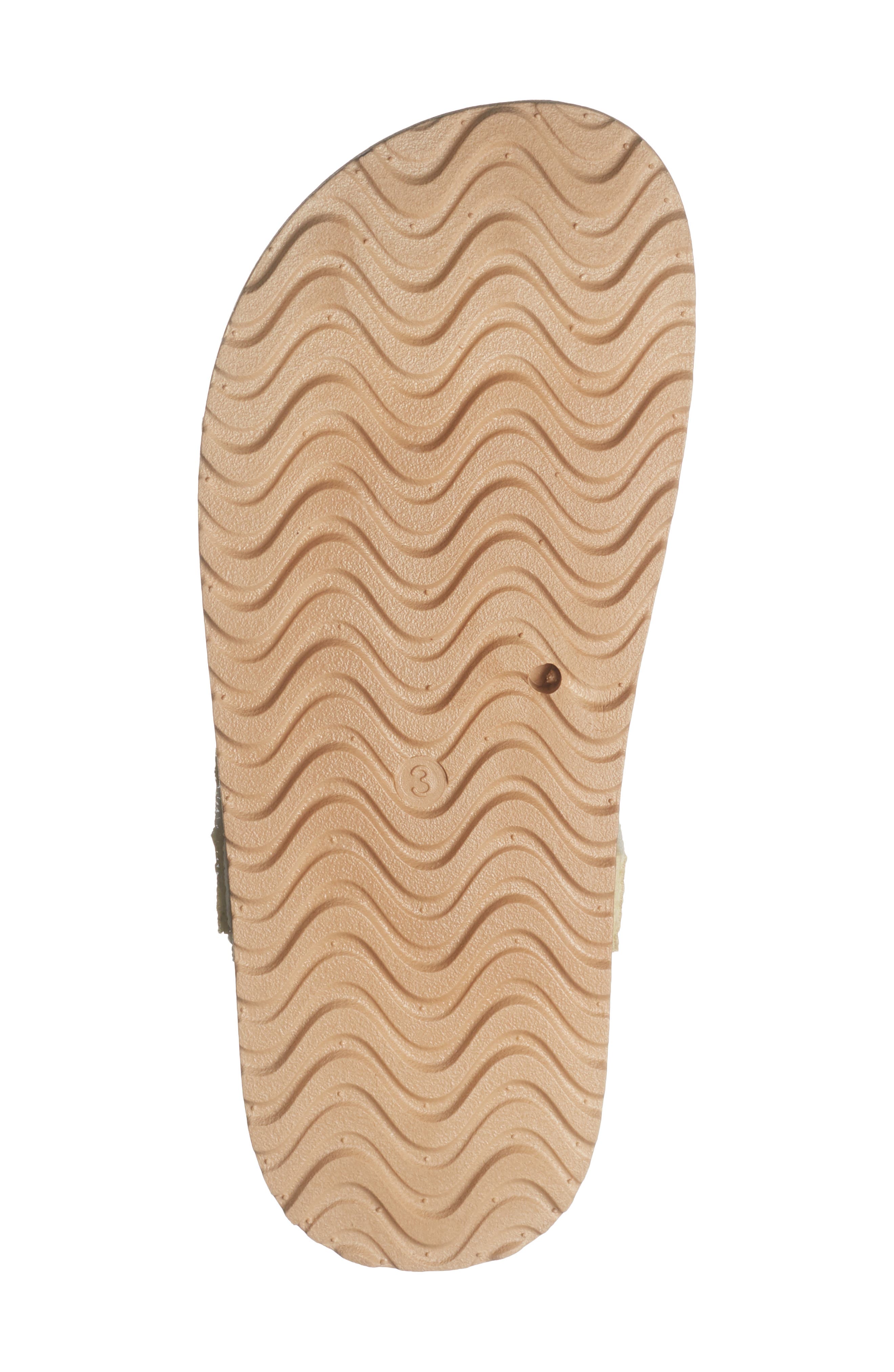bebe Kids' Double Strap Footbed Sandal, Alternate, color, Tan