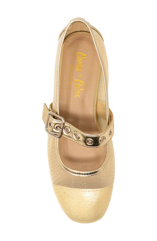 Chase & Chloe Chase And Chloe Grommet Strap Mary Jane Flat