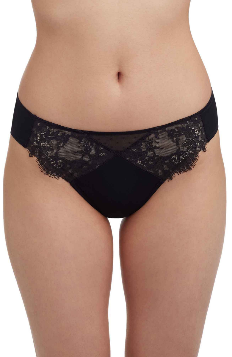 Skarlett Blue Amour Lace Bikini, Main, color, Black