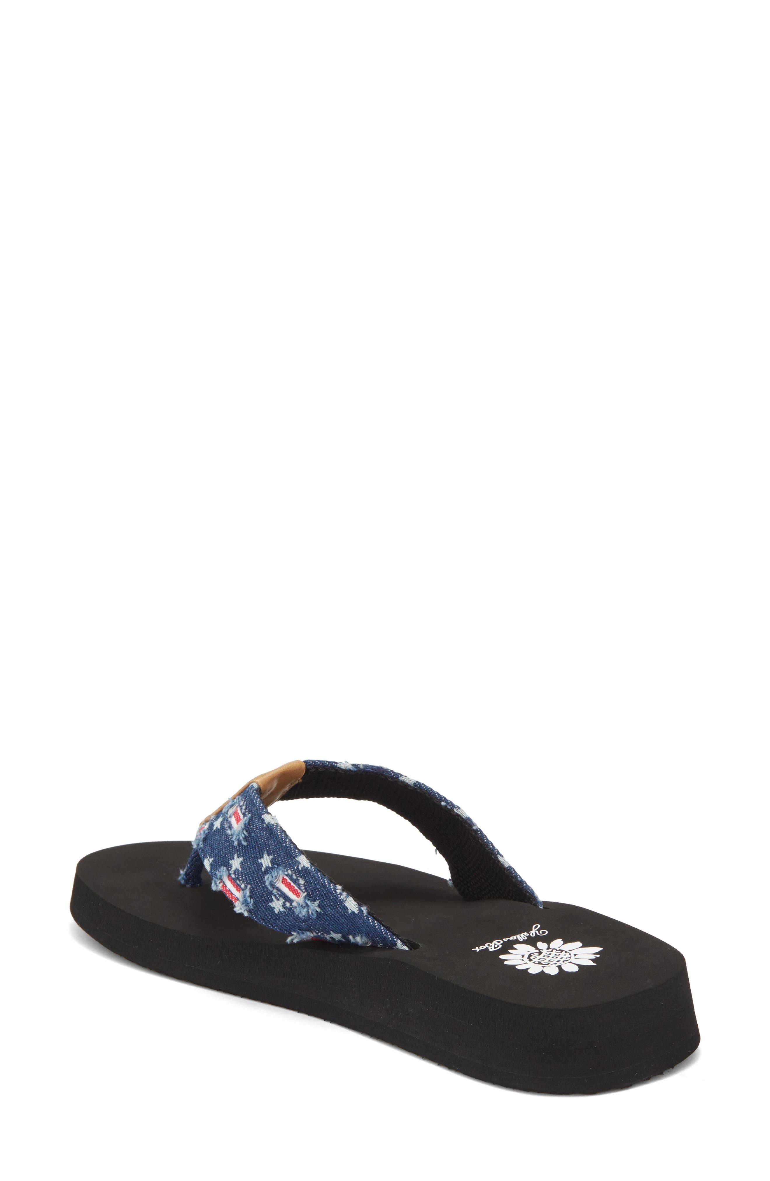 Yellow Box Premium Firework Flip Flop, Alternate, color, Navy