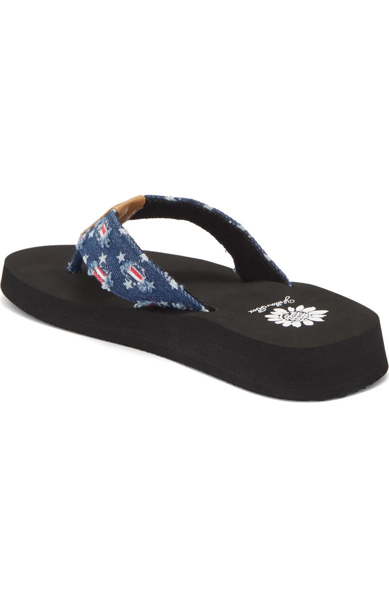 Yellow Box Premium Firework Flip Flop, Alternate, color, Navy