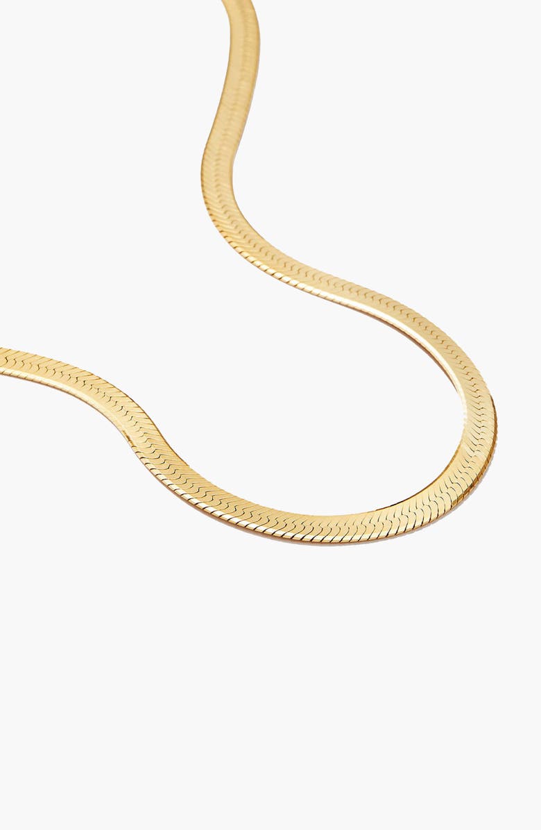 YOJ Montana Grande Snake Chain Necklace in Gold, Alternate, color, Gold