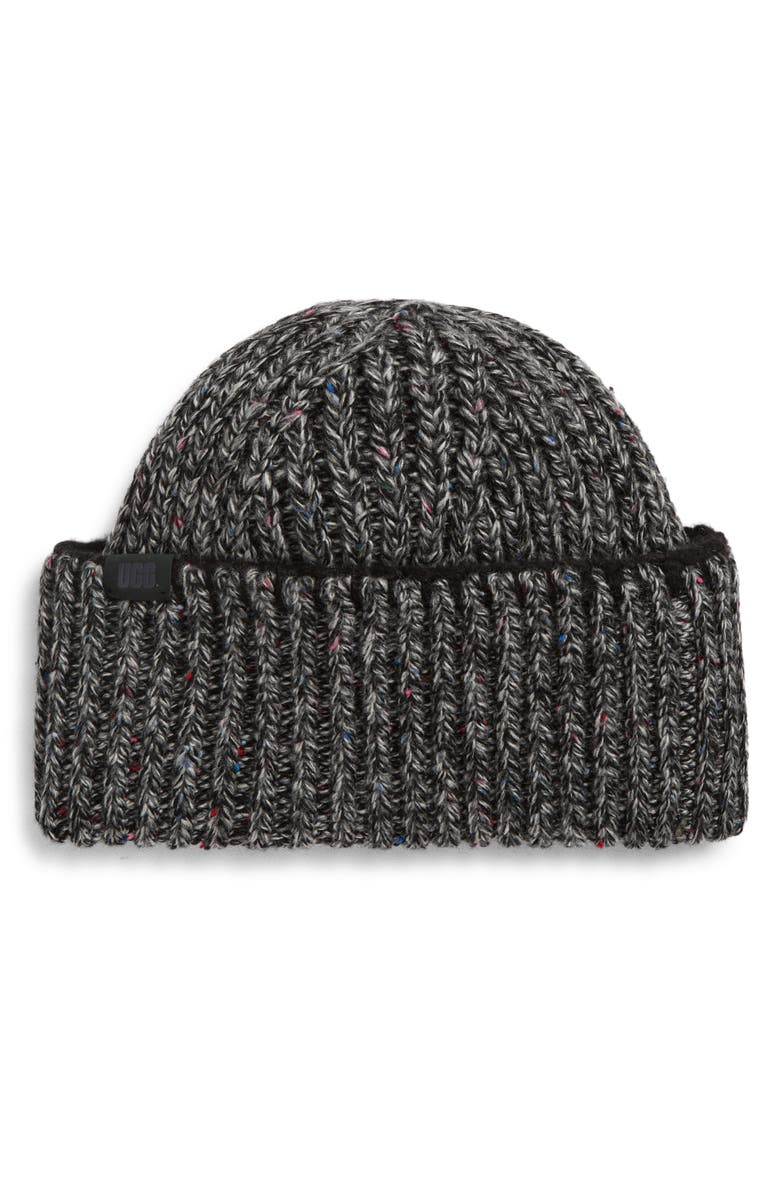 UGG<sup>®</sup> Confetti Wide Cuff Beanie, Main, color, Black Multi