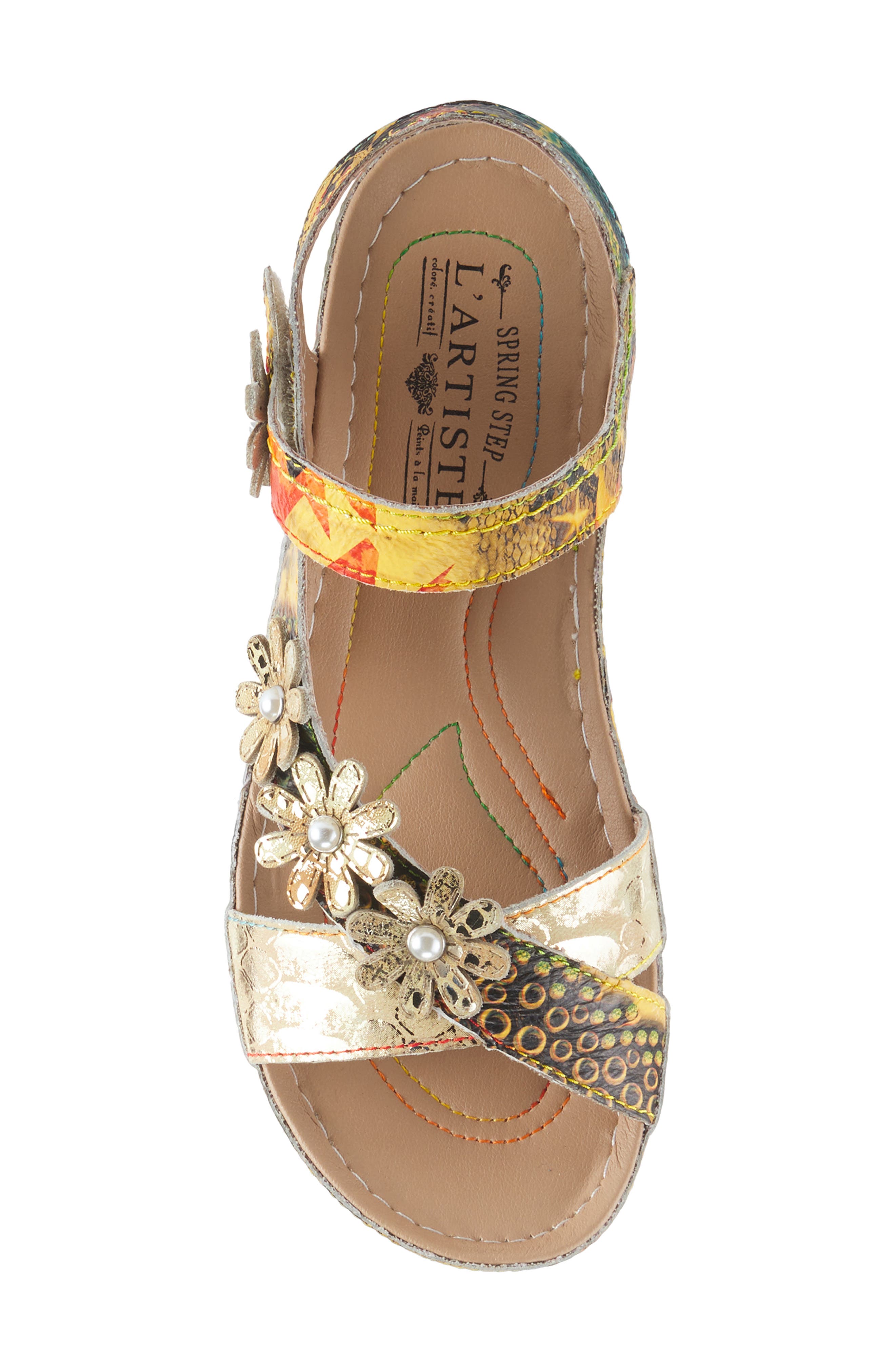 L'Artiste by Spring Step Charleen Wedge Sandal, Alternate, color, 