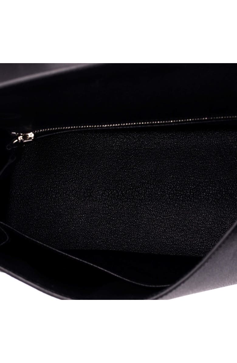 Pre-Owned Hermes Kelly Handbag Black Epsom with Palladium Hardware 25, Alternate, color, Noir
