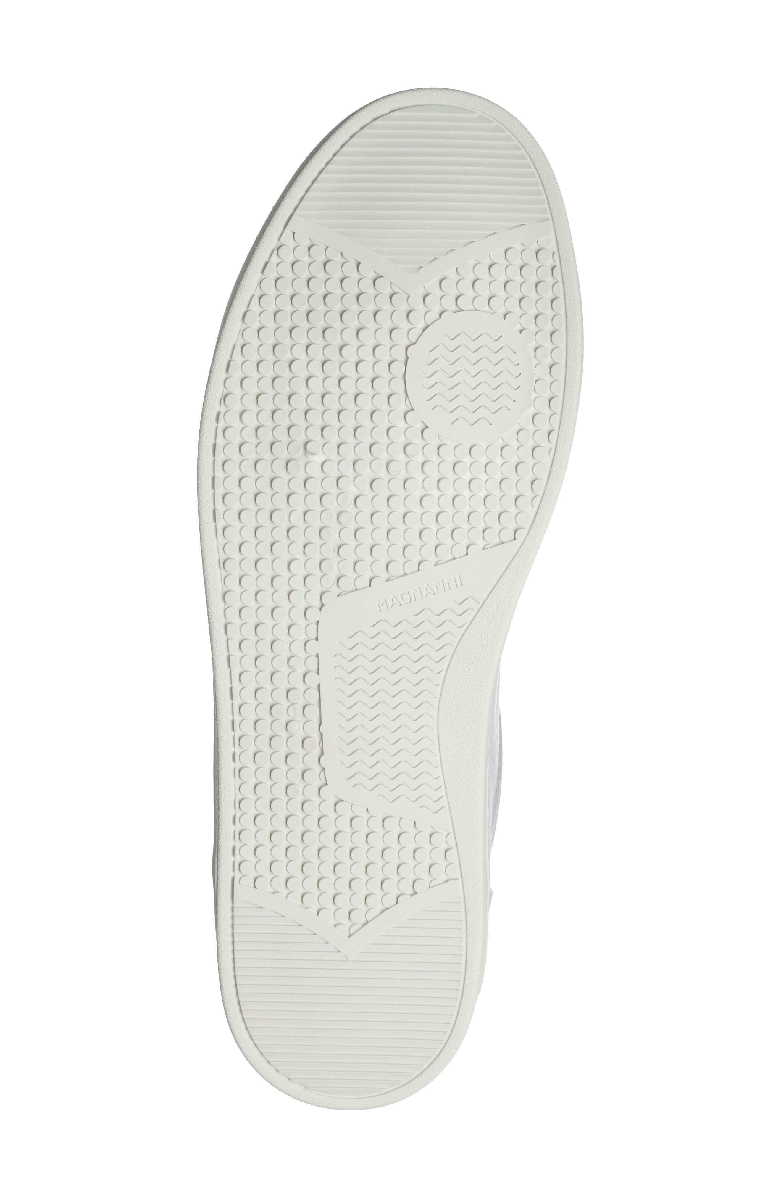 Magnanni Elonso Perforated Sneaker, Alternate, color, White
