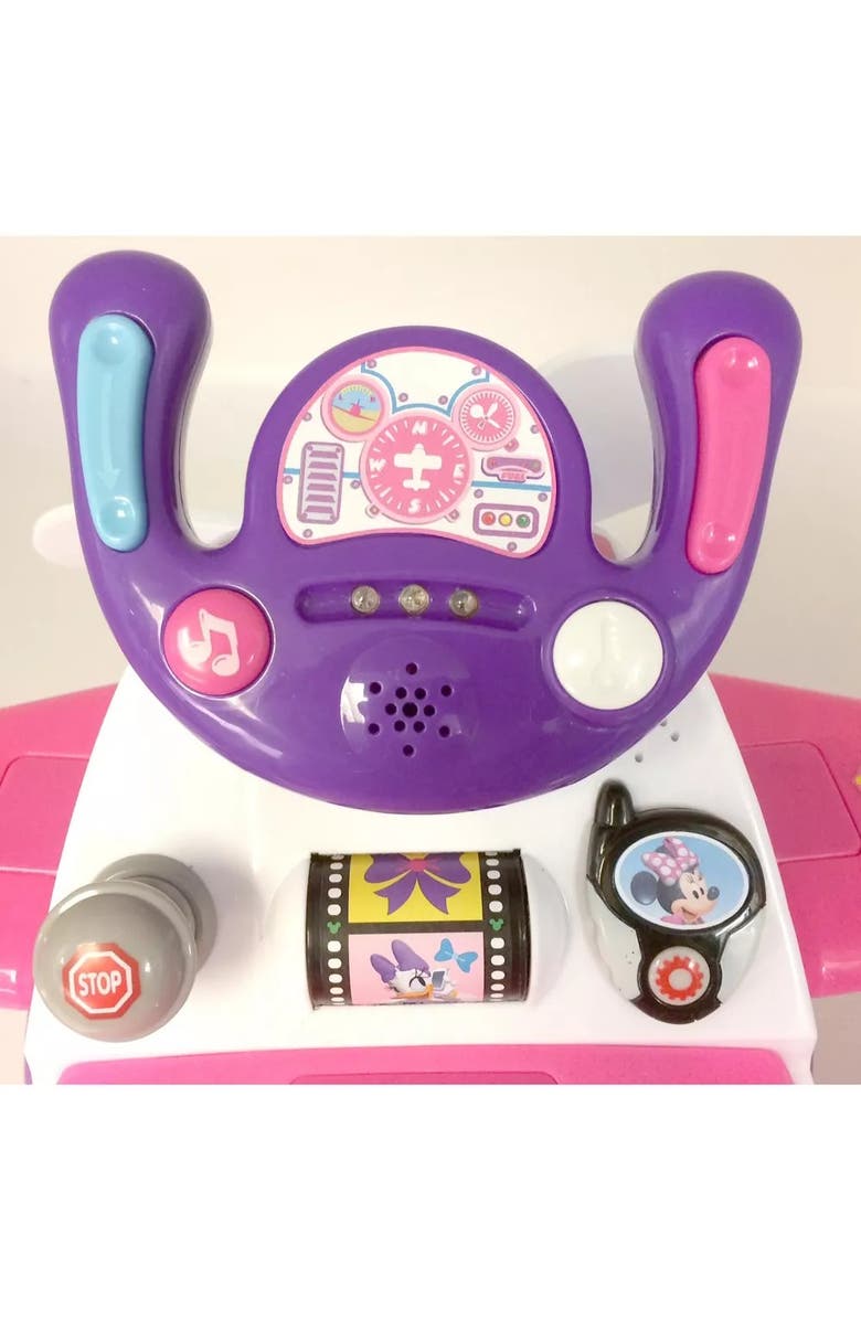 Kiddieland Disney Minnie Mouse Plane Activity Rideon, Alternate, color, Multicolored