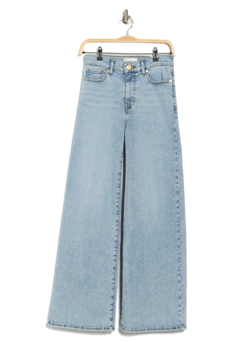 Le Slim Palazzo High Waist Wide Leg Jeans, Alternate, color, ADAGIO