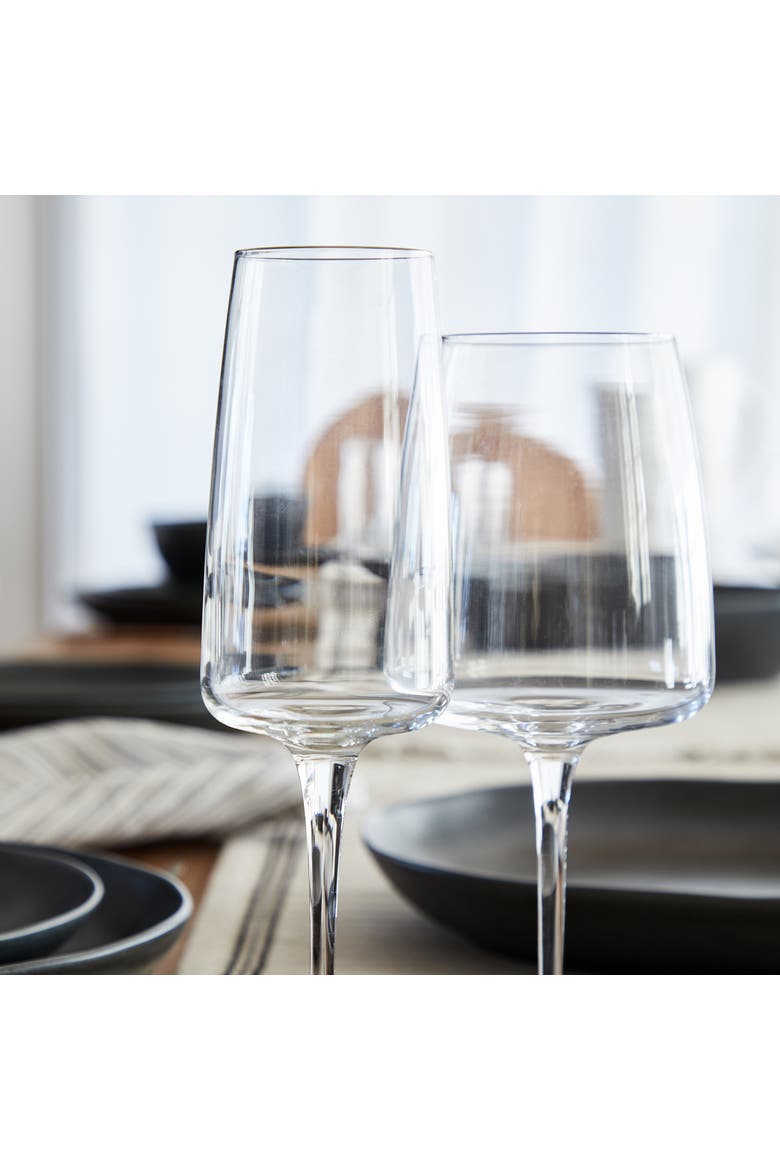 Vine Set/6 water glasses, Alternate, color, Clear