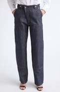 Victoria Beckham Asymmetric Panelled Wide Leg Jeans
