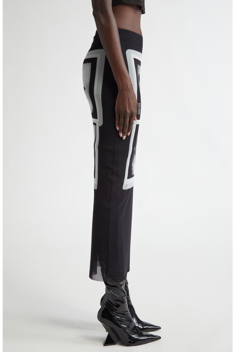 The Eyes & Lips Mesh Pencil Skirt, Alternate, color, BLACK/ GREY/ WHITE