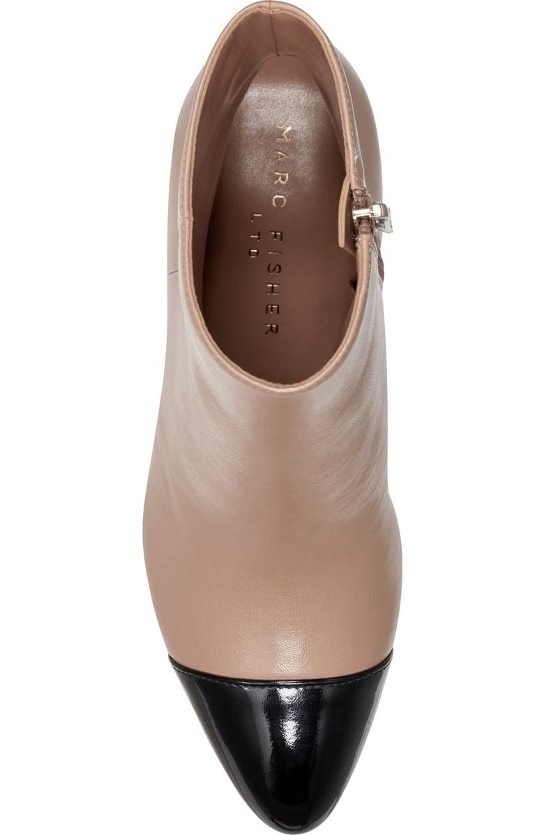 Marc Fisher LTD Aleea Cap Toe Bootie, Alternate, color, Light Natural