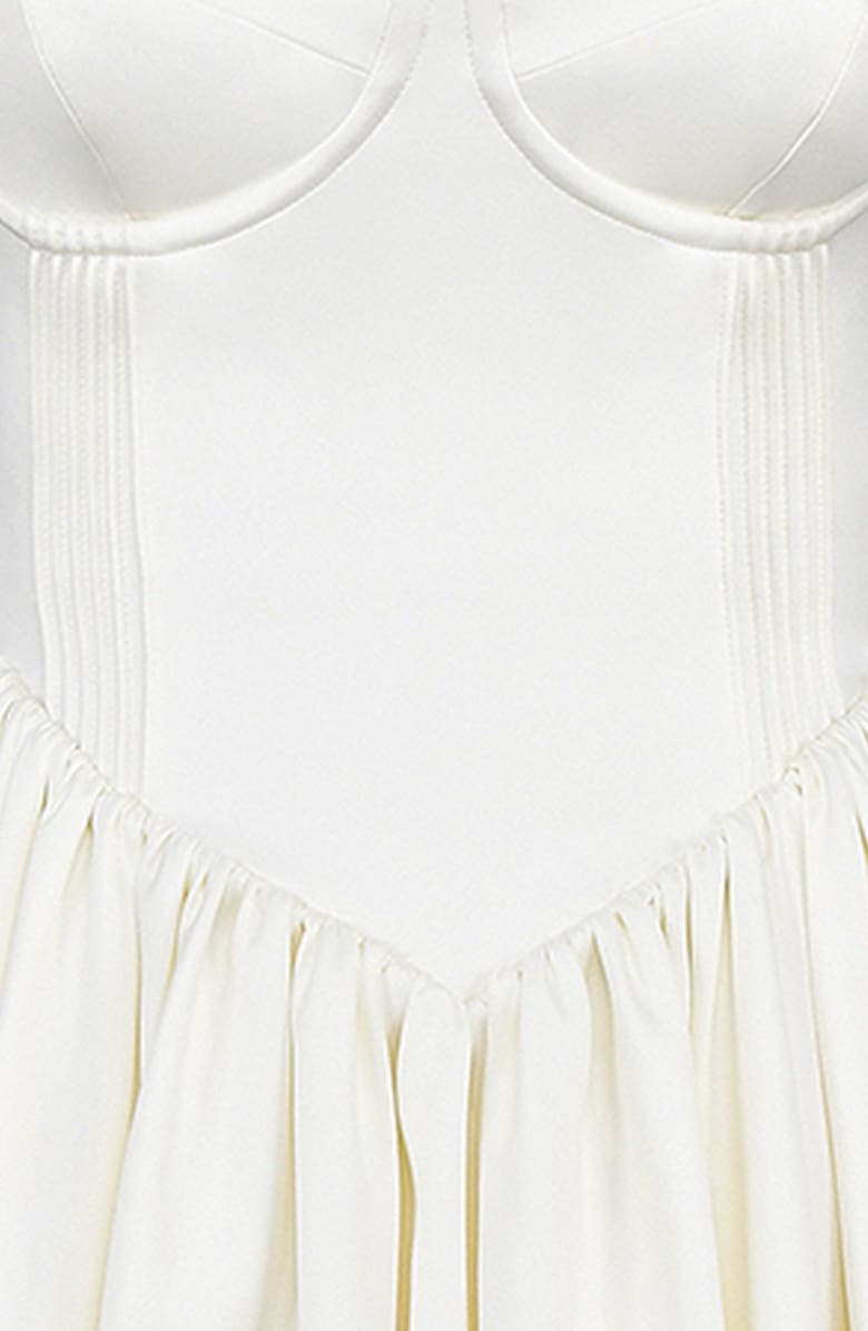 HOUSE OF CB Coco Strapless Midi Dress, Alternate, color, Ivory