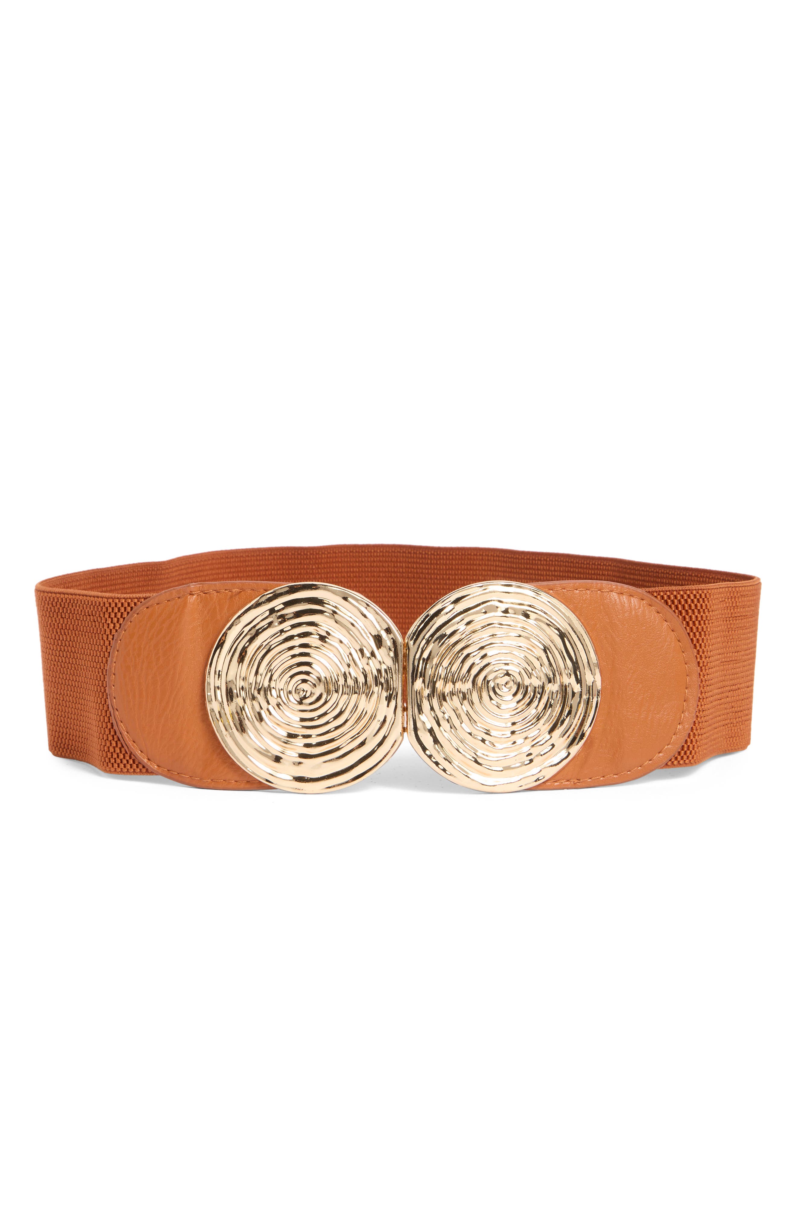 AREA STARS Kara Double Buckle Stretch Woven Belt