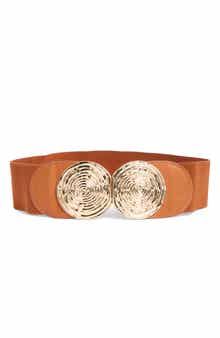 AREA STARS Kara Double Buckle Stretch Woven Belt