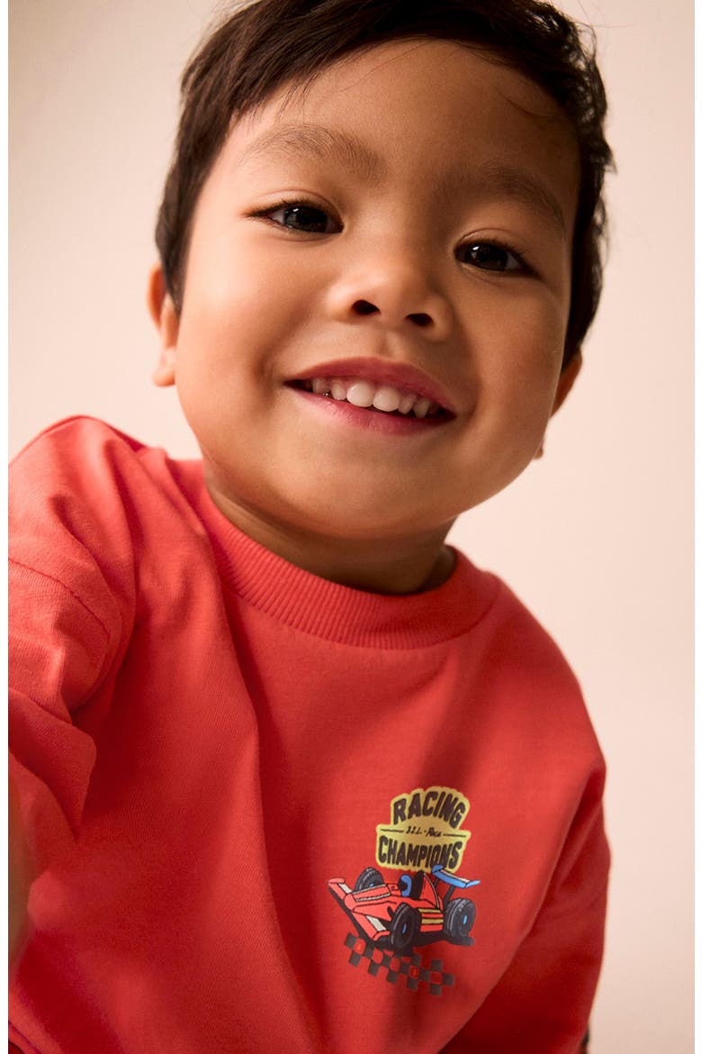 Kids' Racing Champion Long Sleeve Graphic T-Shirt, Alternate, color, RED