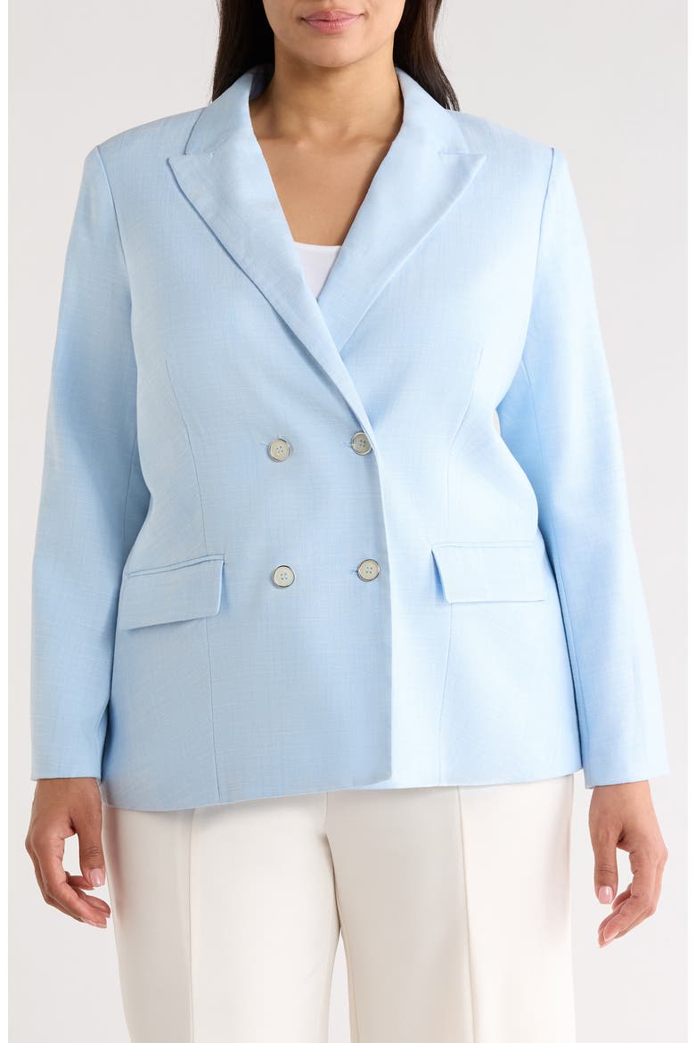 Double Breasted Jacket, Alternate, color, SKY