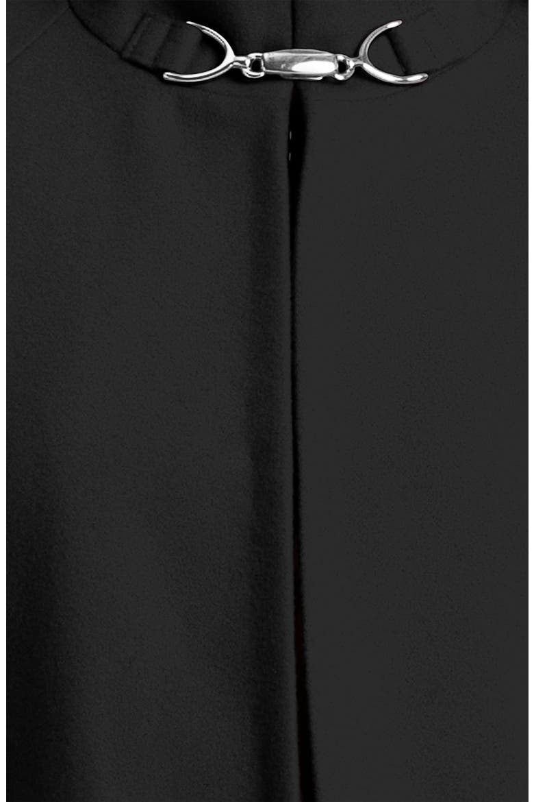 Bell Sleeve Capelet, Alternate, color, BLACK
