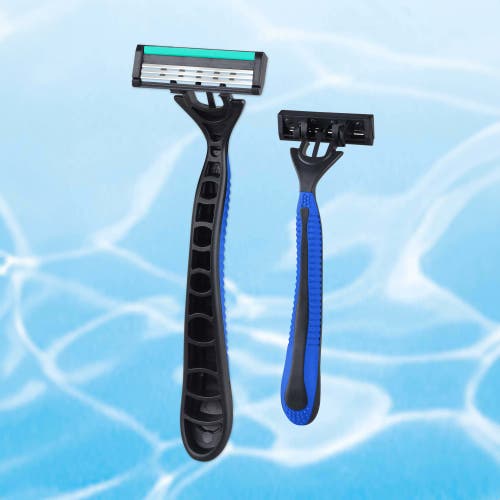 Pursonic Mario Lopez 6 Disposable Razors In Blue