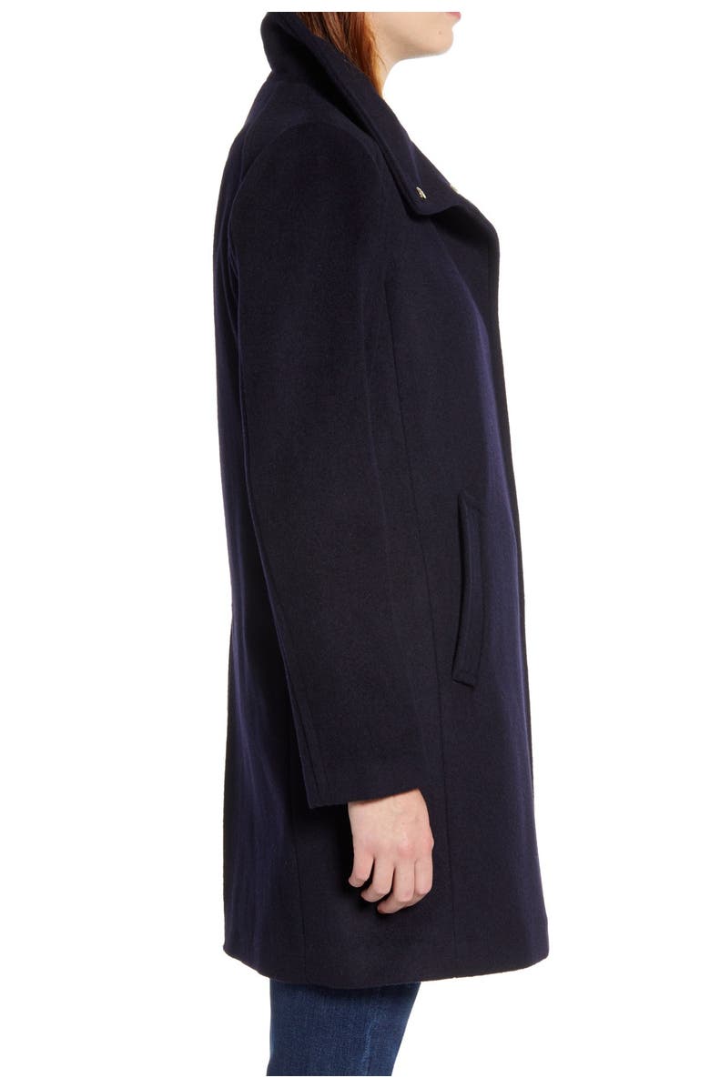 Cole Haan Long Wool Winter Coat, Alternate, color, 