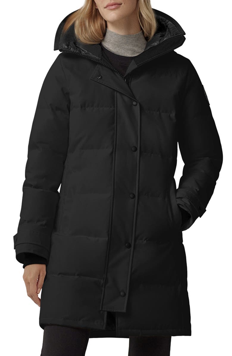 Canada Goose Shelburne Water Resistant 625 Fill Power Down Parka, Main, color, Black
