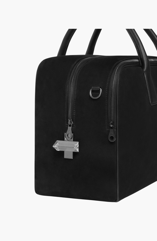 Aviteur Cristallo Nubuck Weekend Bag In Black
