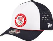 New Era Men's New Era  White Team USA 9FORTY M-Crown A-Frame Adjustable Hat