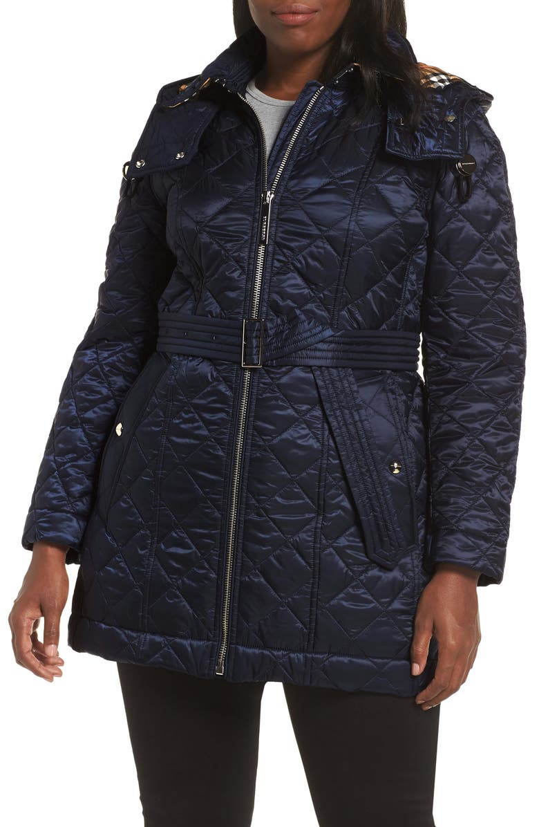 Burberry Baughton 18 Quilted Coat, Alternate, color, 