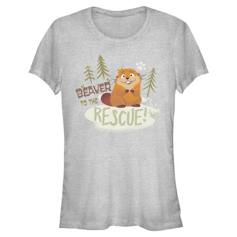 Junior's Hoppers Mabel Beaver to the Rescue  Graphic T-Shirt