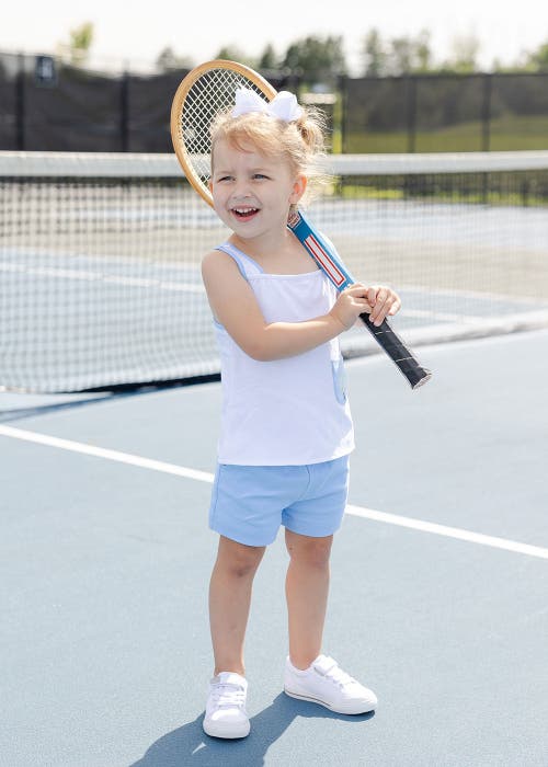 FLORENCE EISEMAN FLORENCE EISEMAN KNIT SHORT SET WITH TENNIS RACKETS