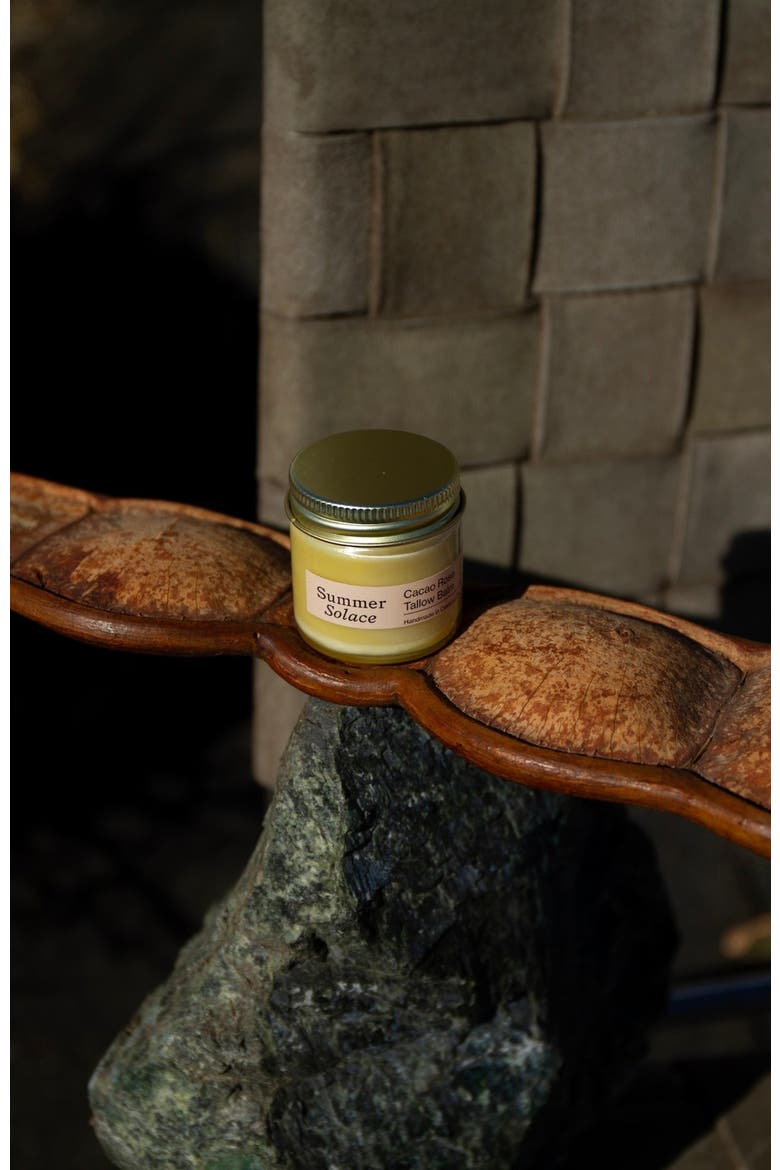 Cacao Rose Cuticle, Lip, and Brow Tallow Balm - Regenerative Tallow, Alternate, color, Light Beige