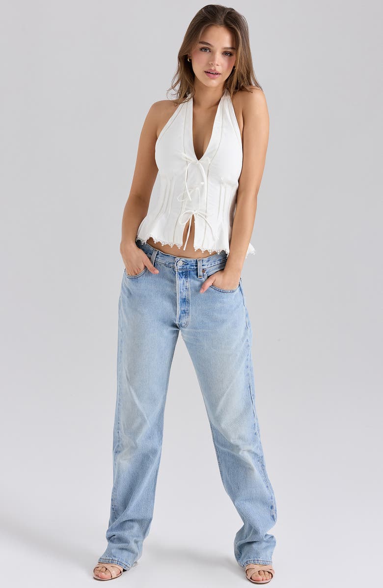 HOUSE OF CB Elana Halter Top, Alternate, color, White