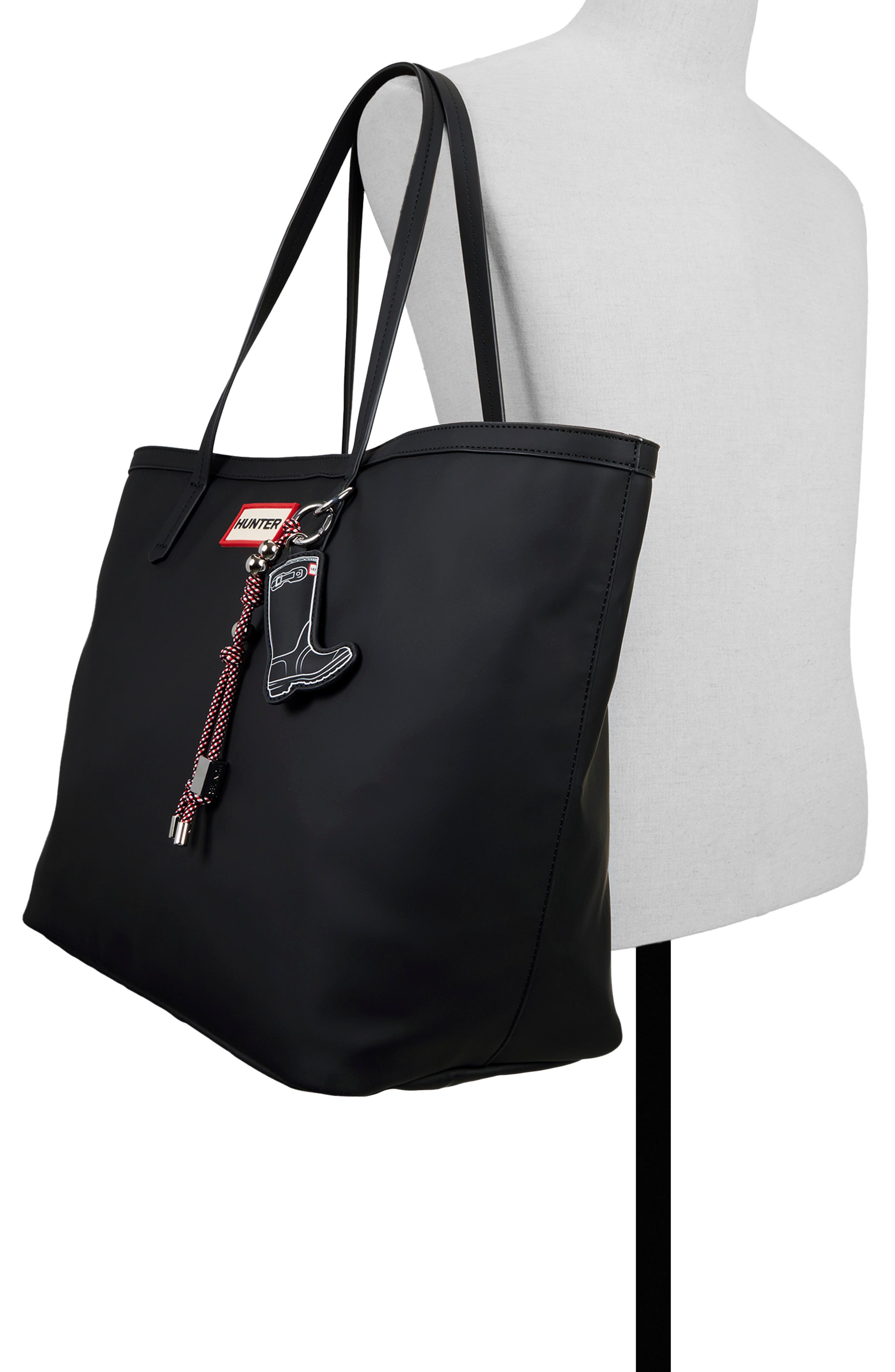 Maximalist Faux Leather Tote, Alternate, color, BLACK/ TRICOLOR