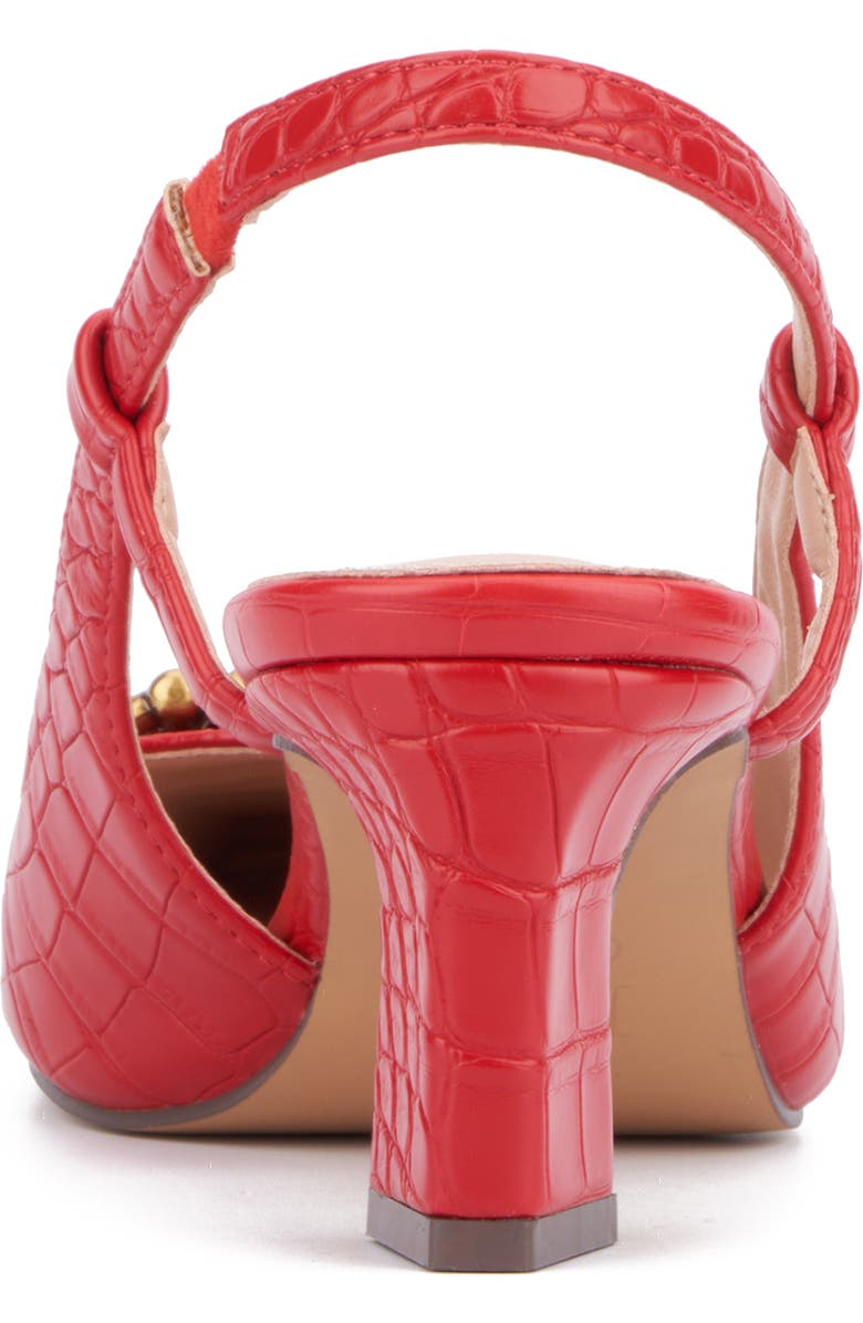 NEW YORK AND COMPANY Ilona Horsebit Slingback Pump, Alternate, color, Red Croc