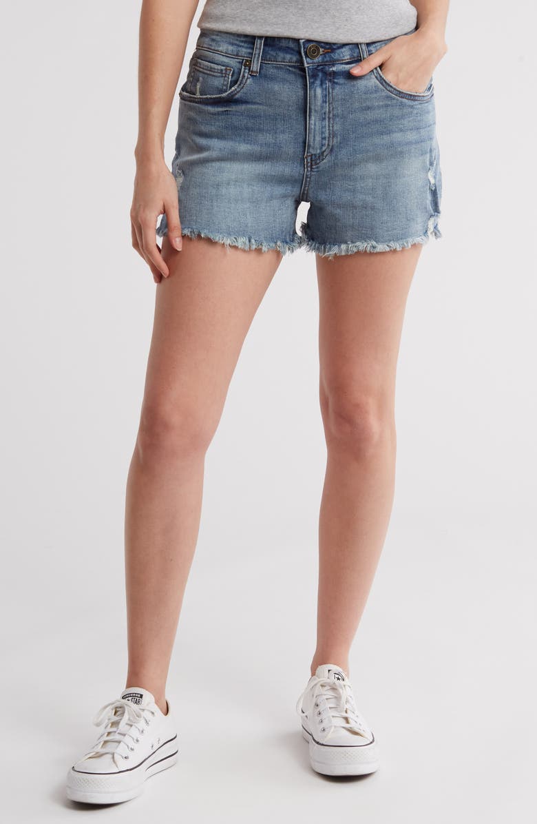 KUT from the Kloth Kat Super High Waist Cutoff Denim Shorts, Main, color,