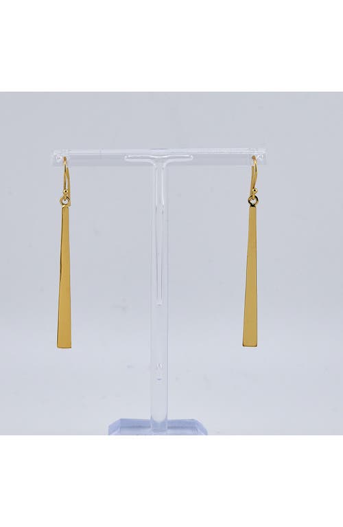 American Exchange 24k Gold Drop Earrings In Gold