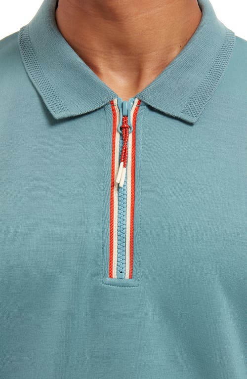 Sealskinz Heywood Quarter Zip Top In Teal