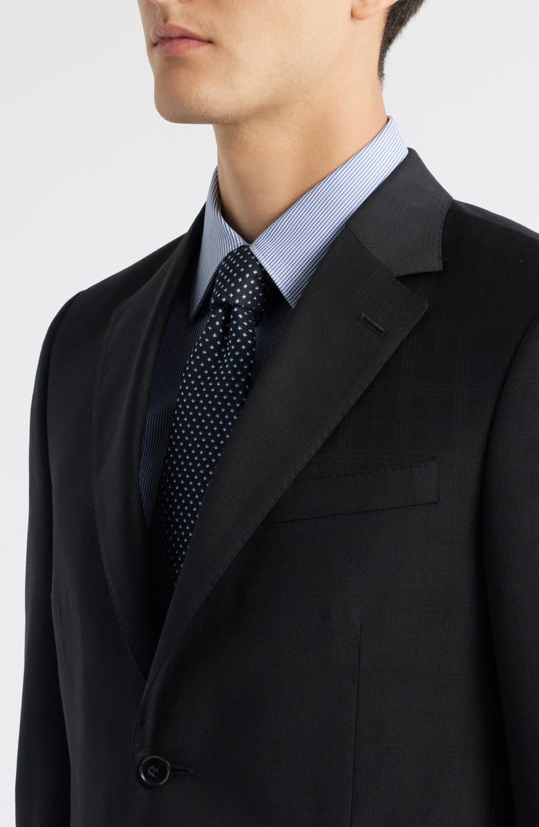 Peter Millar Flynn Cklassic Fit Solid Wool Suit, Alternate, color, Black