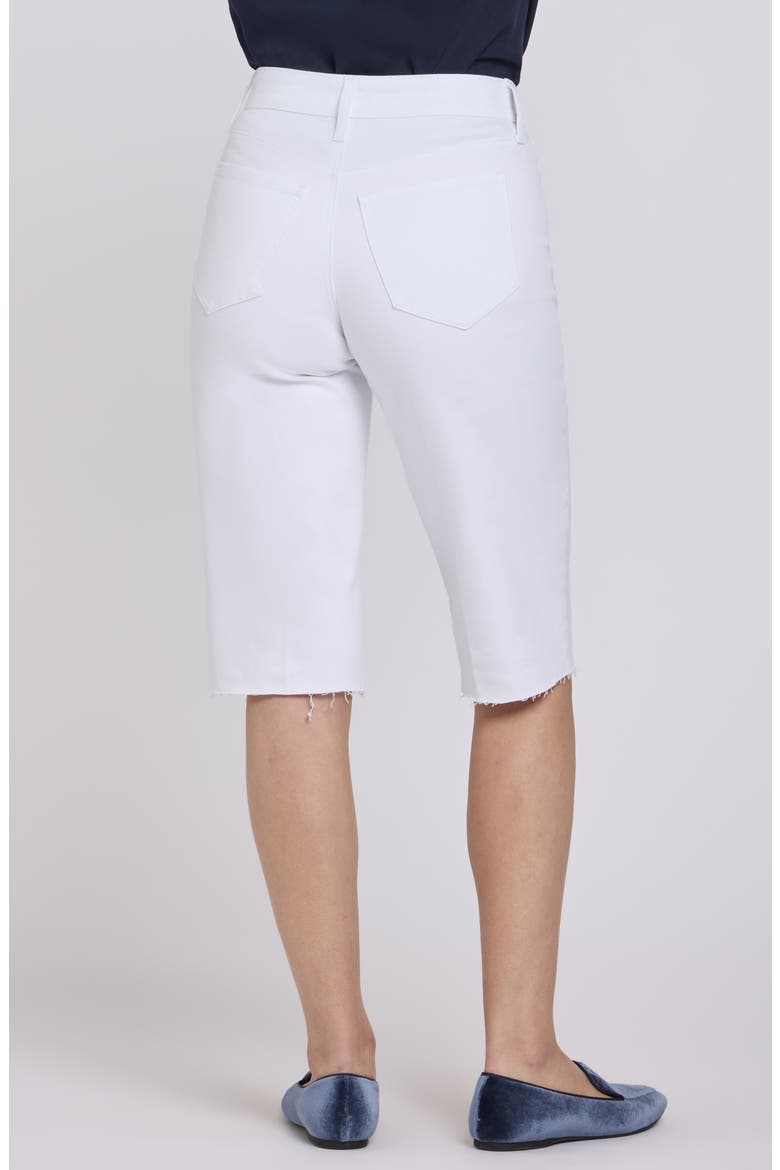 Kristie '80s Denim Bermuda Shorts, Alternate, color, OPTIC WHITE